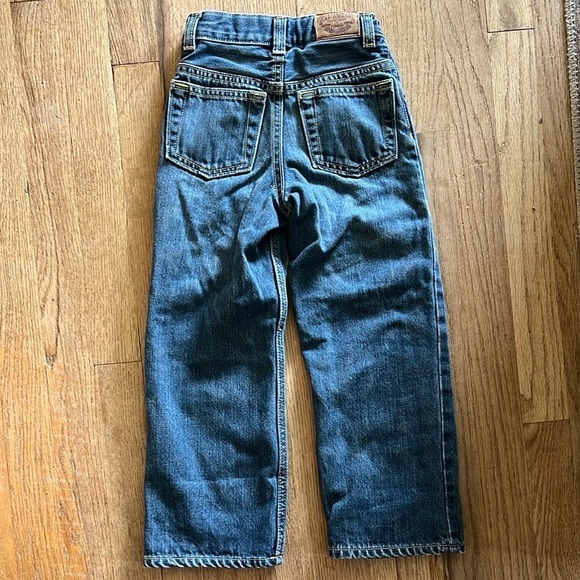 GAP Blue Relaxed Fit Jeans Plaid Lined 4T - Picture 6 of 6